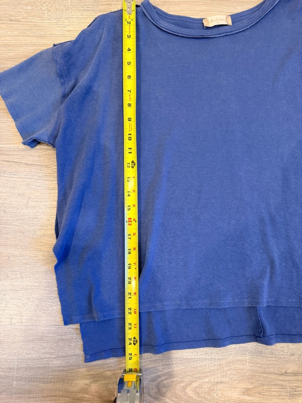 Altar'd State Periwinkle Short-Sleeve Oversized Top Tee Shirt Size xs - Picture 5 of 7
